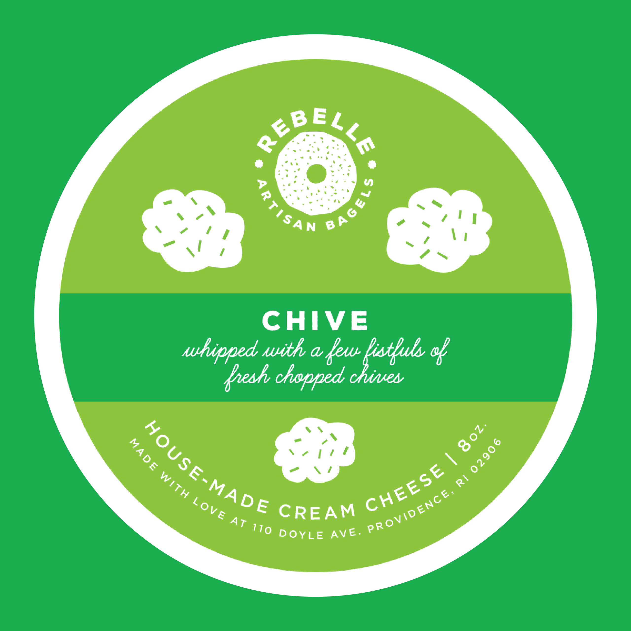 8oz Cream Cheese | Rebelle Artisan Bagels